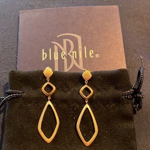 Sterling silver drop earrings from Blue Nile